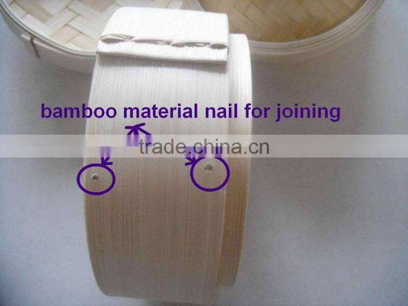 5" diameter Chinese natural designed Bamboo dim sum Steamer
