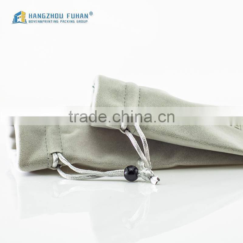 Simple Design Top Great Debossed Logo Velvet Bag For Tie Pin