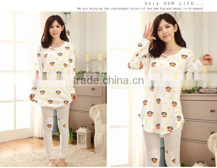 autumn girl han edition long sleeve pajamas