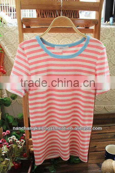 cheap price striped womens t shirts