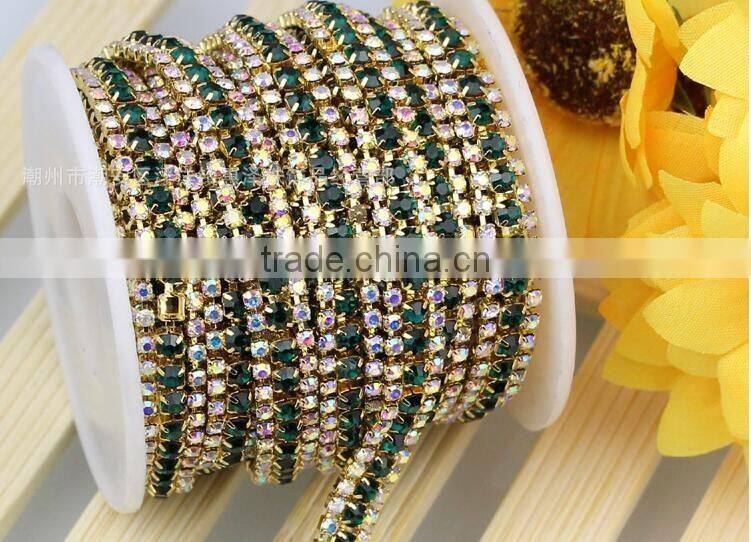 rhinestone cup chain trimmings 10 yards one cup chain roll