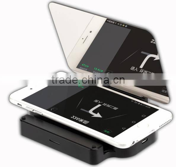 Wireless charging car HUD (or vehicular HUD heads up display + mobile wireless charging base)