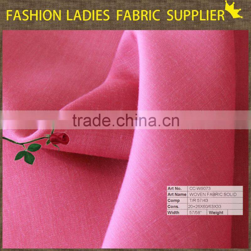 wholesale t/r calcary solid rayon fabric