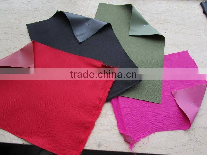 Pvc Coated Polyester Oxford Fabric, Oxford Fabric with PVC Backing Stock Lot