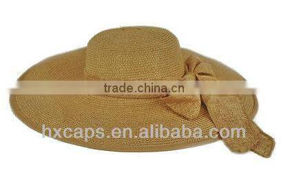 Promotional summer custom straw hats for ladies