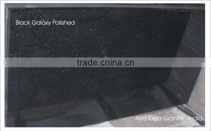 Black Galaxy Cut to Size Slab, Tiles & Stair case