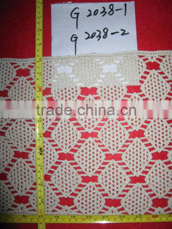 cotton crochet knitted fabric pattern design