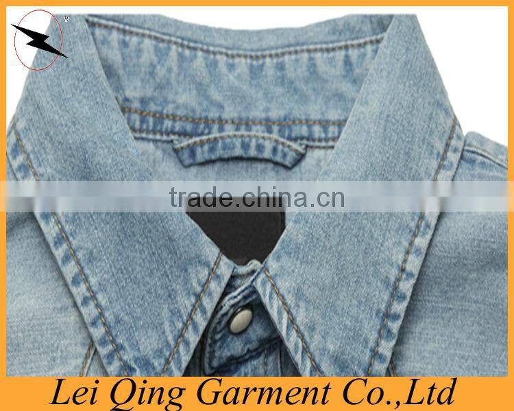Personality style name brand denim shirts