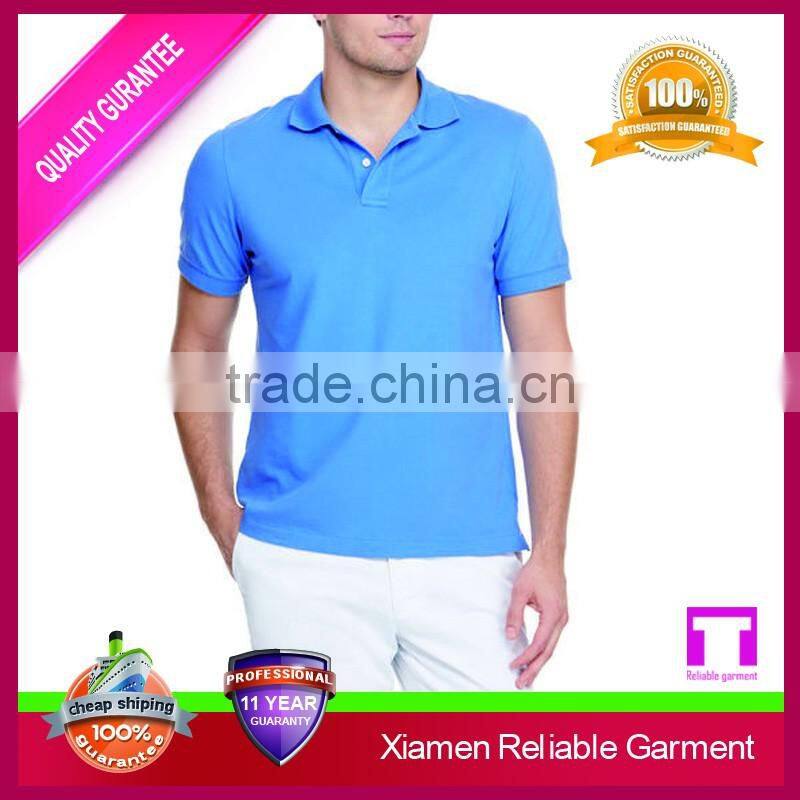 Knit collars white men polo shirt supplier in china