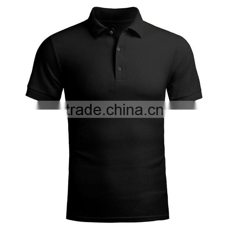 Bulk sale plain model black sport cheap polo shirt 100% polyester dry fit