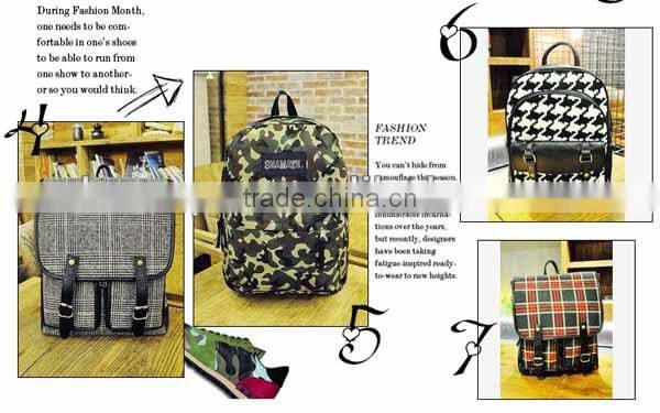 2016 new style china sport canvas backpack wholesale leather custom fashion backpack