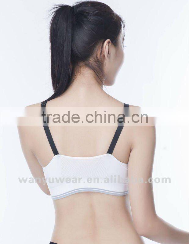 Fashion colorfuly seamless stylish yoga sports girl brand sexi girl bra