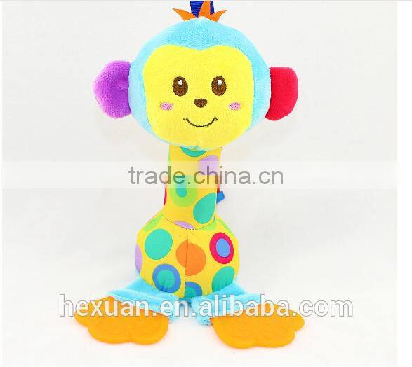 Baby develop soft interactive toys hand ring bell baby musical hanging toys