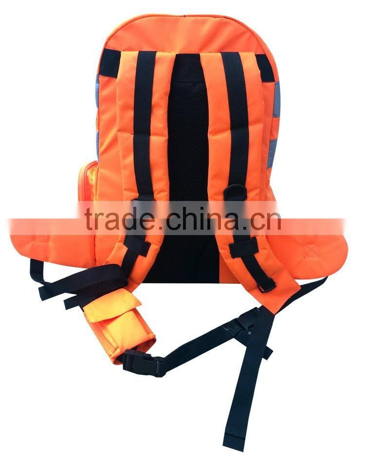 Wholesale cheap mens safety high visibility work bag reflective backpack