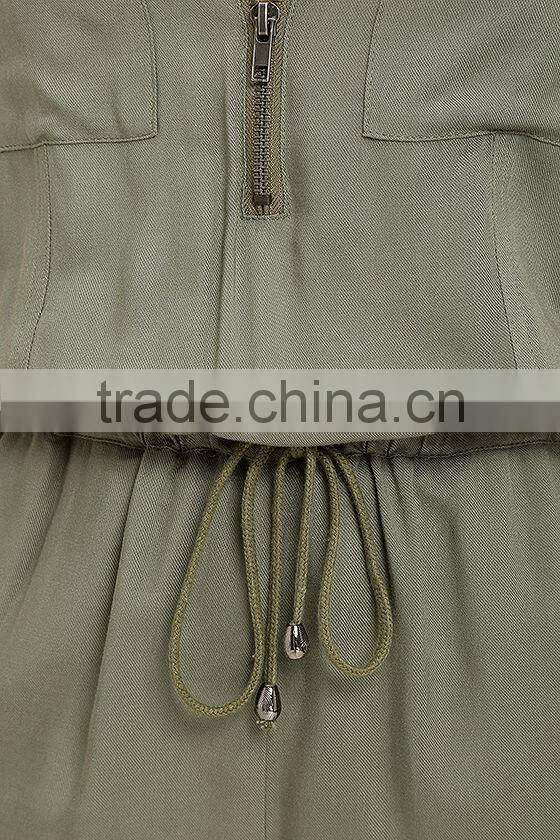 Guangzhou Supplier Fashion green sexy summer rompers jumpsuits women 2017