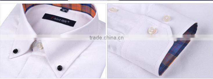 Latest shirts design for men button down black button plaids placket classical cuff dress shirt for young fashionable boy