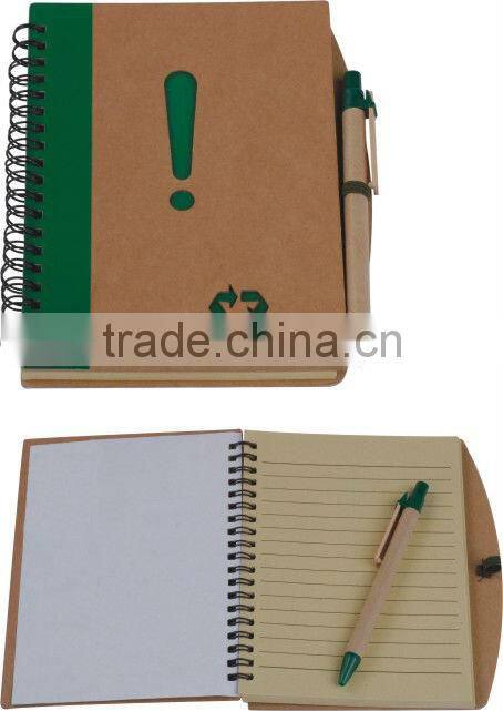spiral recycle notebook /notepad/recycled notebook/hardbound notebook/diary notebook/big gift notebook