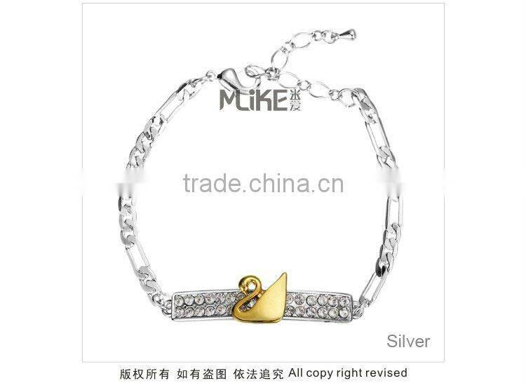 Swan Alloy bracelet with Crystal M3008
