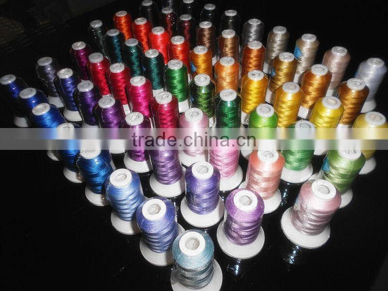 2015 Hot New 63 Brother Colors Series Machine Embroidery Thread 100% Polyester Thread ,500m*63 , 120d/2(40wt) , Free Shipping
