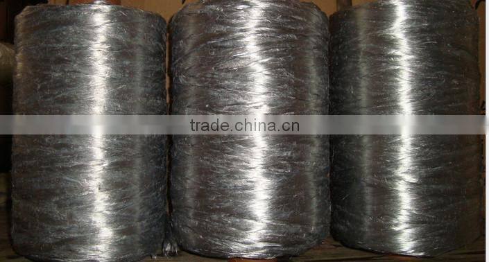 Aluminum coated conductive fiber yarn