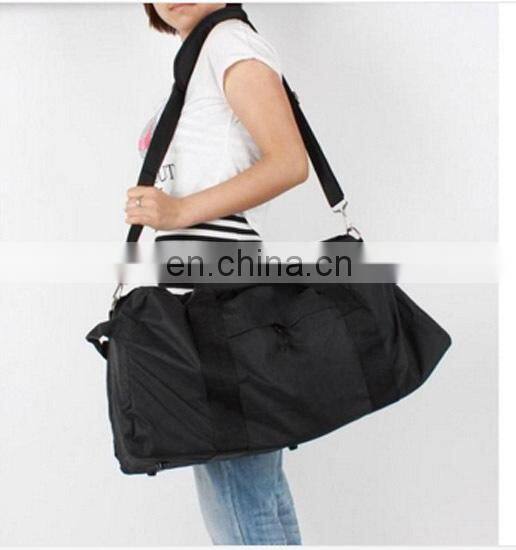 2015 whoesale nw design stylish durable cheap black gym duffel bag