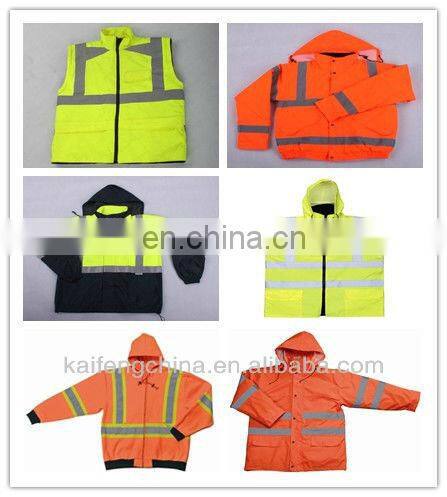 Hi Viz Reflective Jacket, Black cycle Jacket, KF-028