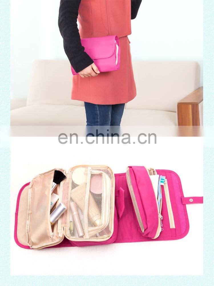 wholesale candy color multi-function removeable cosmetic travel bag