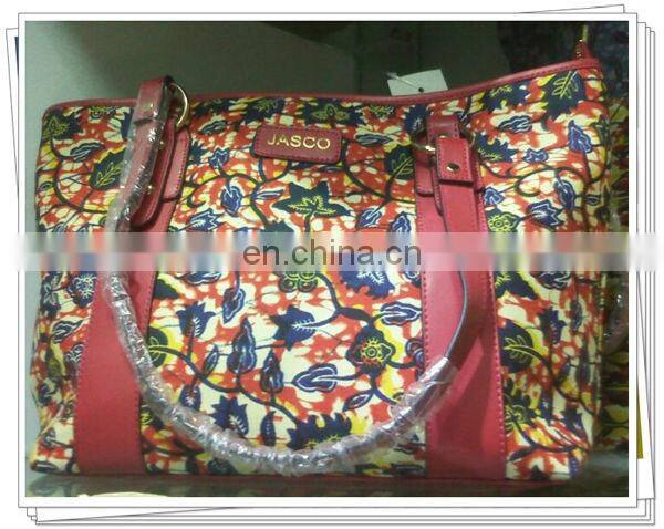 cheap african women wax fabric handbag for dress