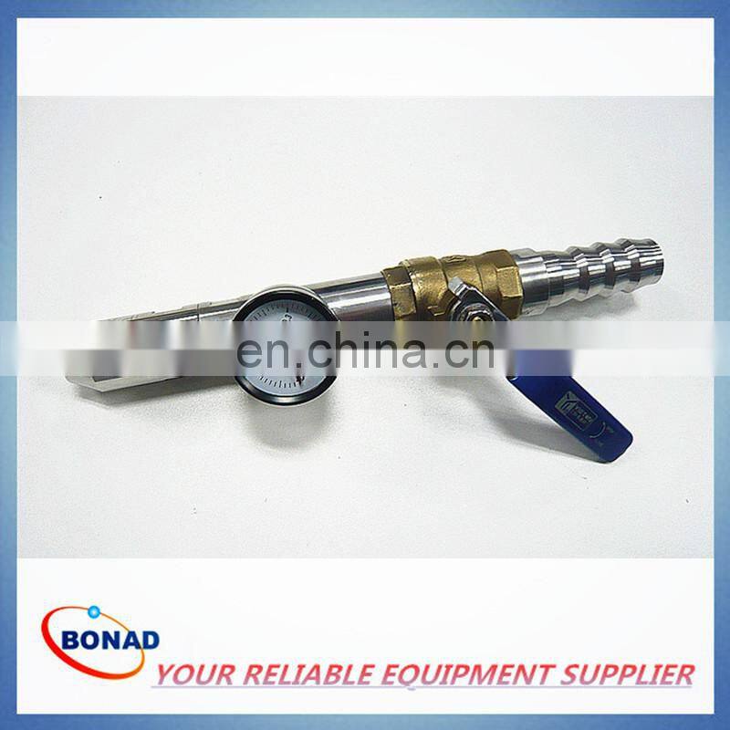 Discount! waterproof test equipment IEC60529 IPX5/X6 water jet nozzle with pressure gauge
