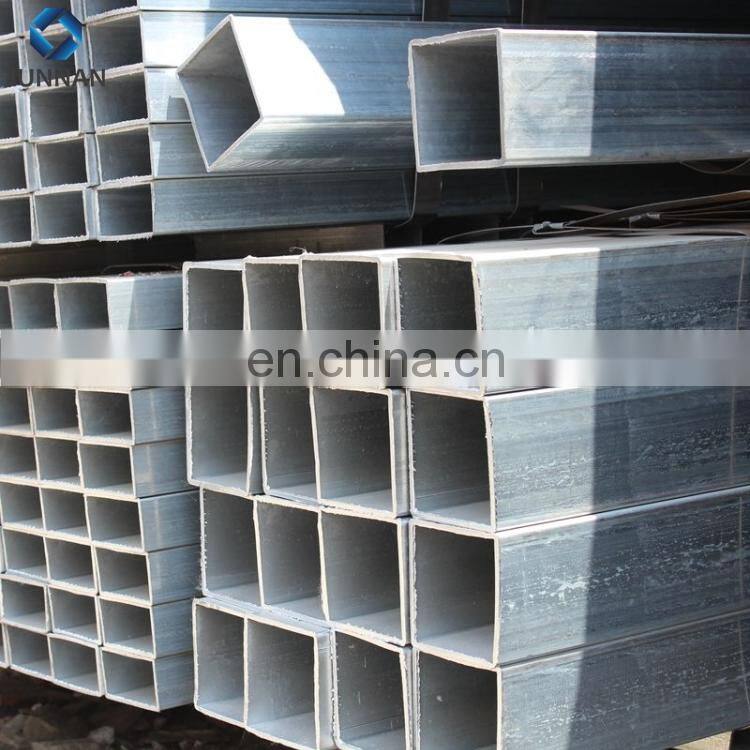 JUNNAN Erw Galvanized Square/rectangular Steel Pipe/tubes For Construction