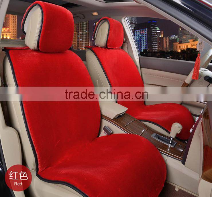 Customized Size and Color Faux Fur Sheepskin Car Seat Cover with EXW price