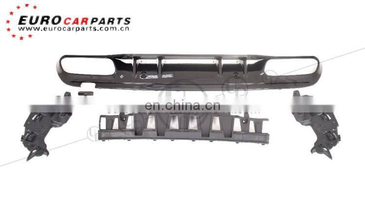 High quality rear diffuser with tips for C-CLASS w205 c63 2019~ back bumper diffuser