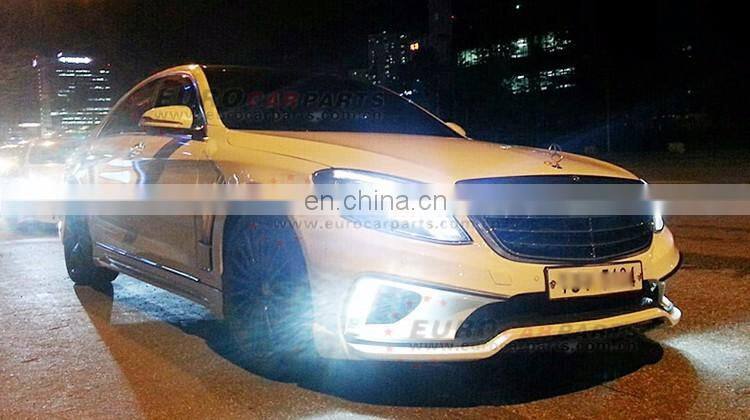 S CLASS W222 S320 S400 S500 body kit for W222 S320 S400 S500 to WD style with bumpers fenders 14~16y , FRP material