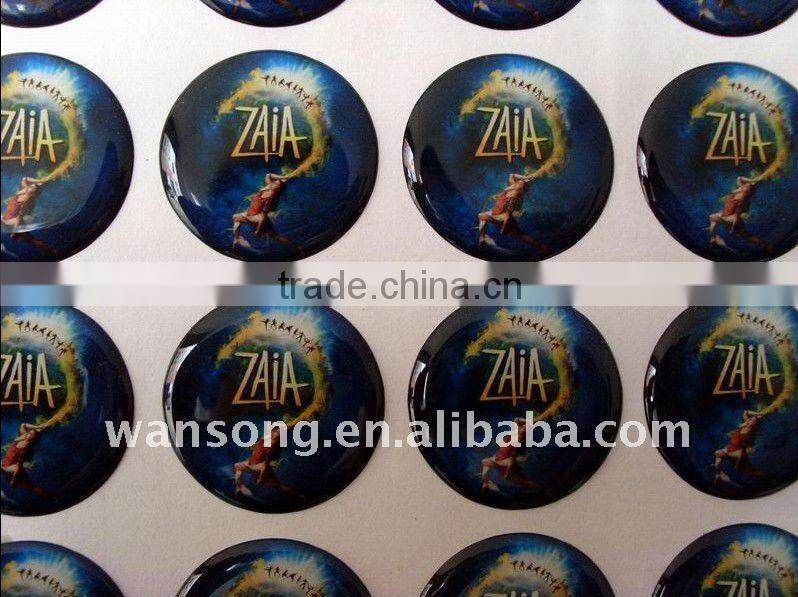 Professional custom printing epoxy sticker