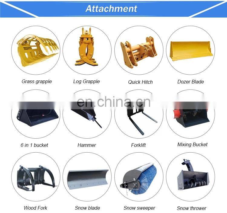China Mini Top Garden Loader Compact Articulated Wheel Loader For Sale