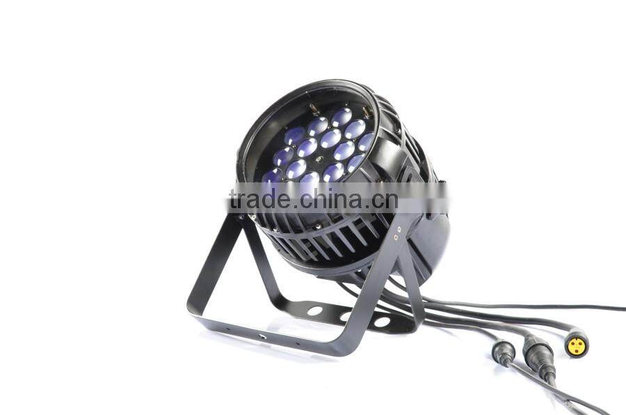 High par light meter 18*15w rgbwa uv 6 in 1 led par zoom stage light