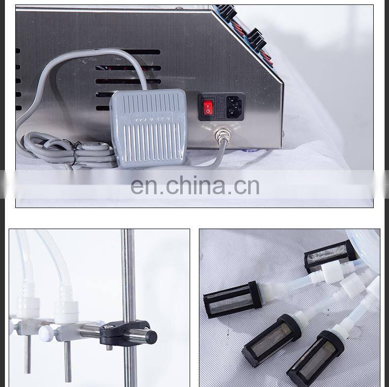 6 Heads High Accuracy Liquid Quantitative Filling Machine For Eye Drop Essential Oil Liquid Perfume Bottles Water