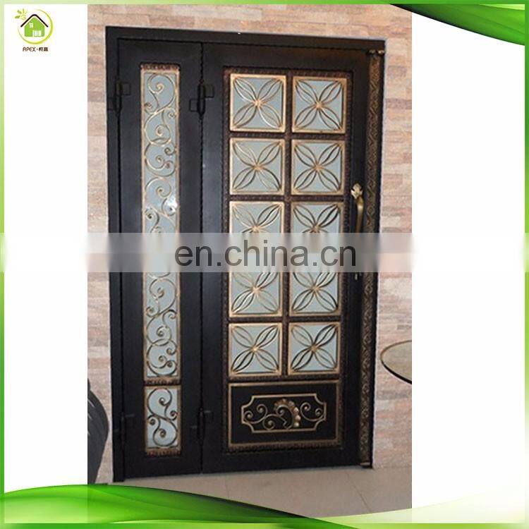 Wrought iron door security doors for homes, mom and son door