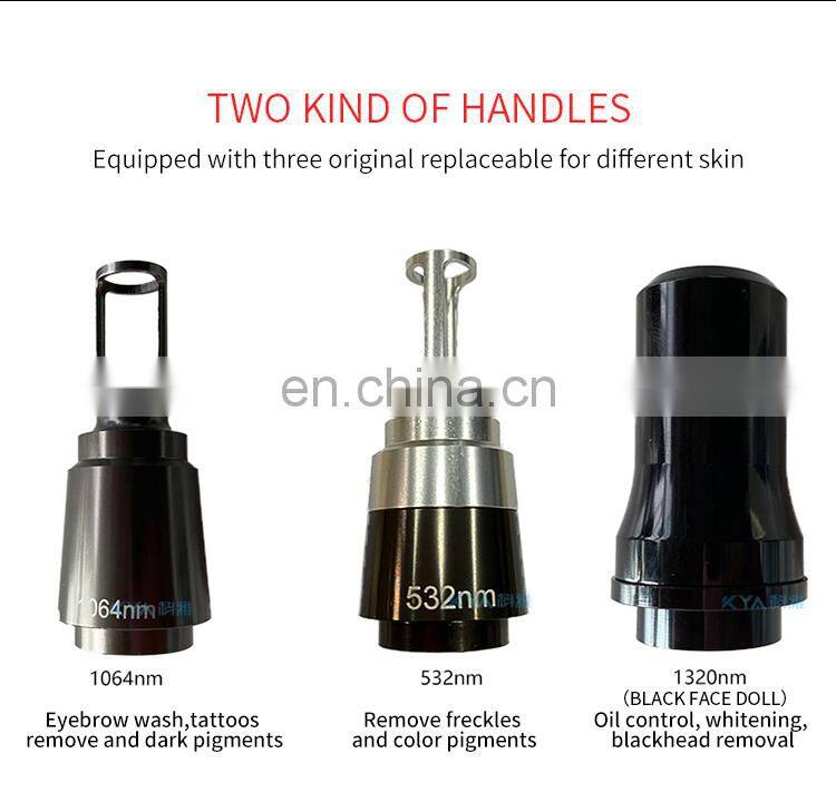 Non Invasive Tattoo Removal Laser Instrument Double Head Q Switch ND Yag Laser Machine Eyebrow Pigment Removal Beauty Instrument