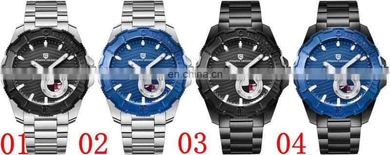 PAGANI DESIGN 1636 Men's Fashion&Casual Quartz Watch Stainless Steel Band Auto Date