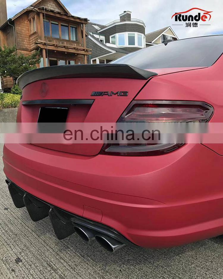 Runde Brilliant Quality Car Modification Body Parts Rear Spoiler For Mercedes-Benz W204 C180 C260 C300 C36 rear spoiler