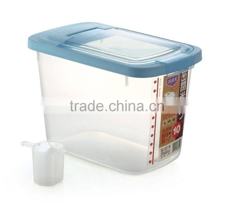 Japanese Style Plastic Rice Storage Container Hold 10kgs Rice