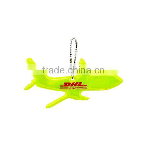 Plastice PVC Reflective Key Chain Safety Hanger for Bag