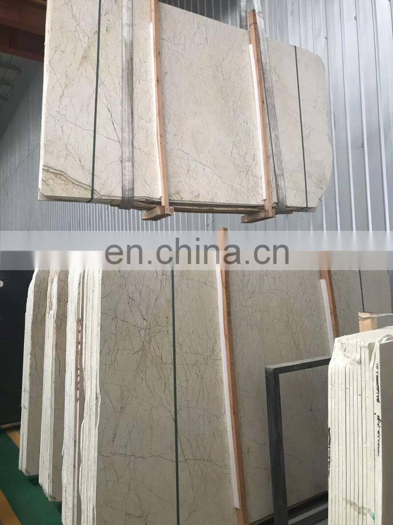 Discount Beige white marble slabs in sales promotion