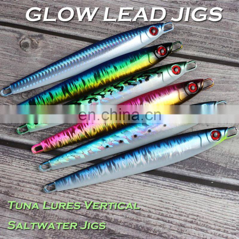 JOHNCOO Saltwater 160g 200g Luminous Reaction Metal Jigs Jigging Fishing Lure
