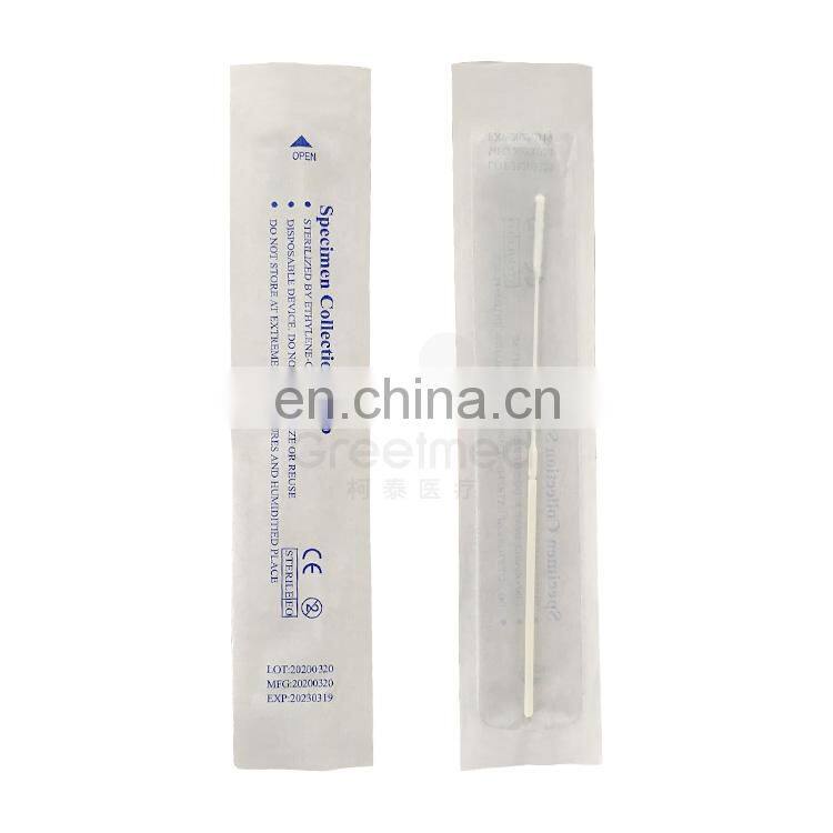 Oral sponge big cotton swabs medical test tubes with swab