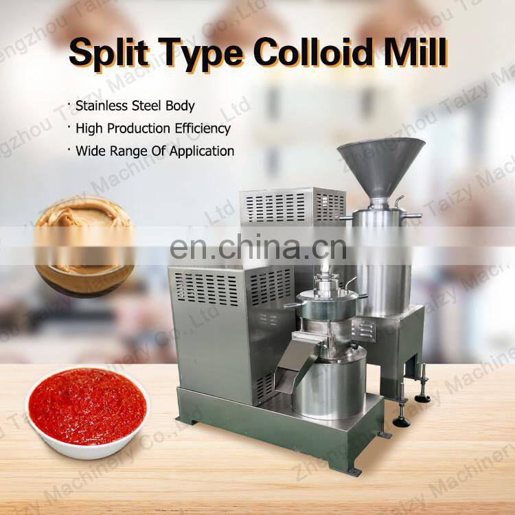 Cacao Butter Colloid Mill Peanut Butter Production Line Tahini Grinder chili sauce making machine