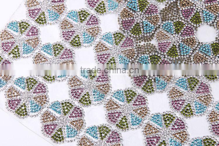 China Clothing Decoration Flower Rhinestone Stickers Rhinestone Blanket