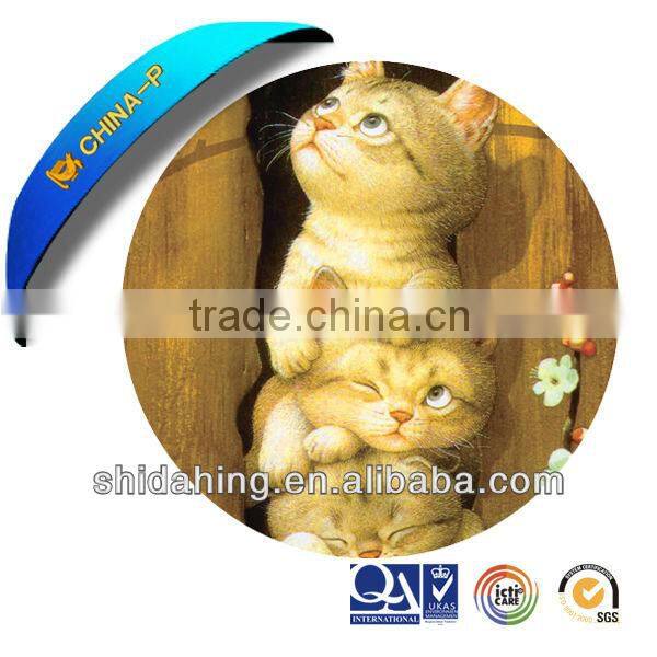 Promotional PVC Mouse Pad Cute Cats Cartoon Image