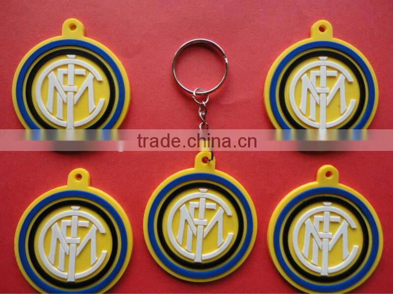 custom 2D soft PVC keychain, cheap bulk 3D rubber key rings, promotion plastic keychain